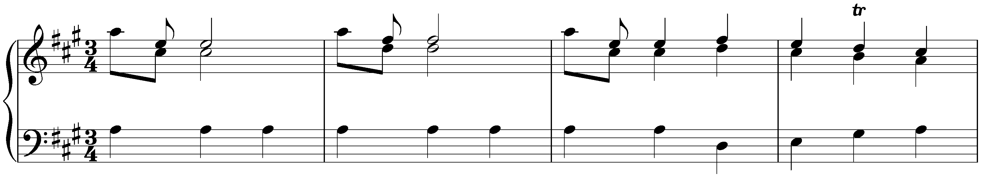 Sonata in A major, Hob. XVI:5; 2. Menuet – Trio