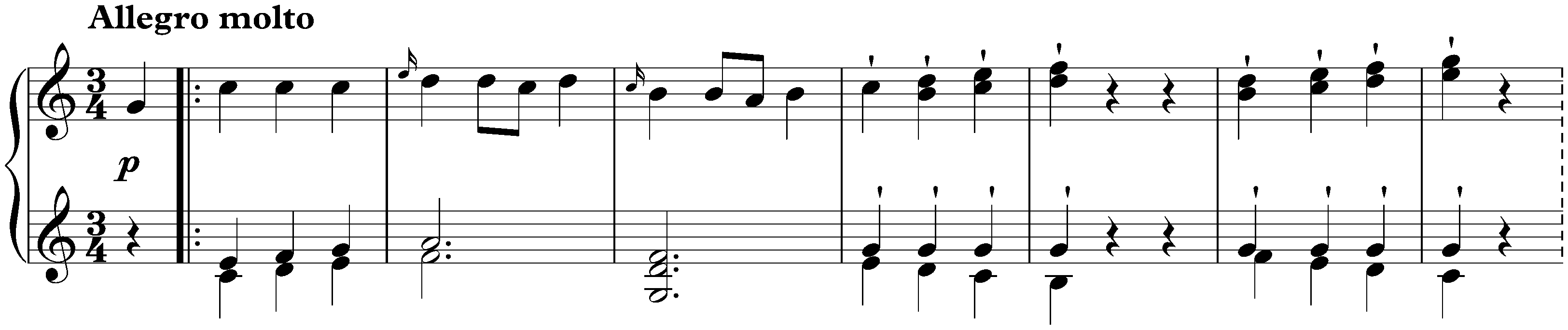 Sonata in C major, Hob. XVI:50; 3. Allegro molto