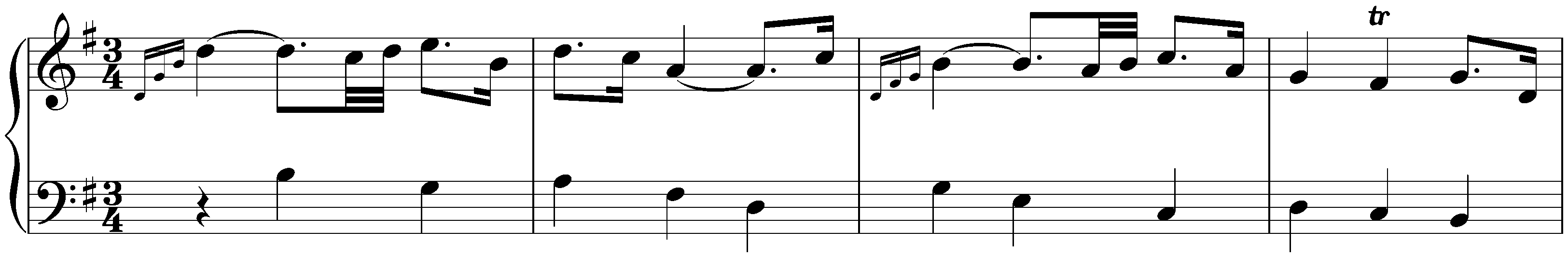 Sonata in G major, Hob. XVI:6; 2. Minuet &ndash; Trio