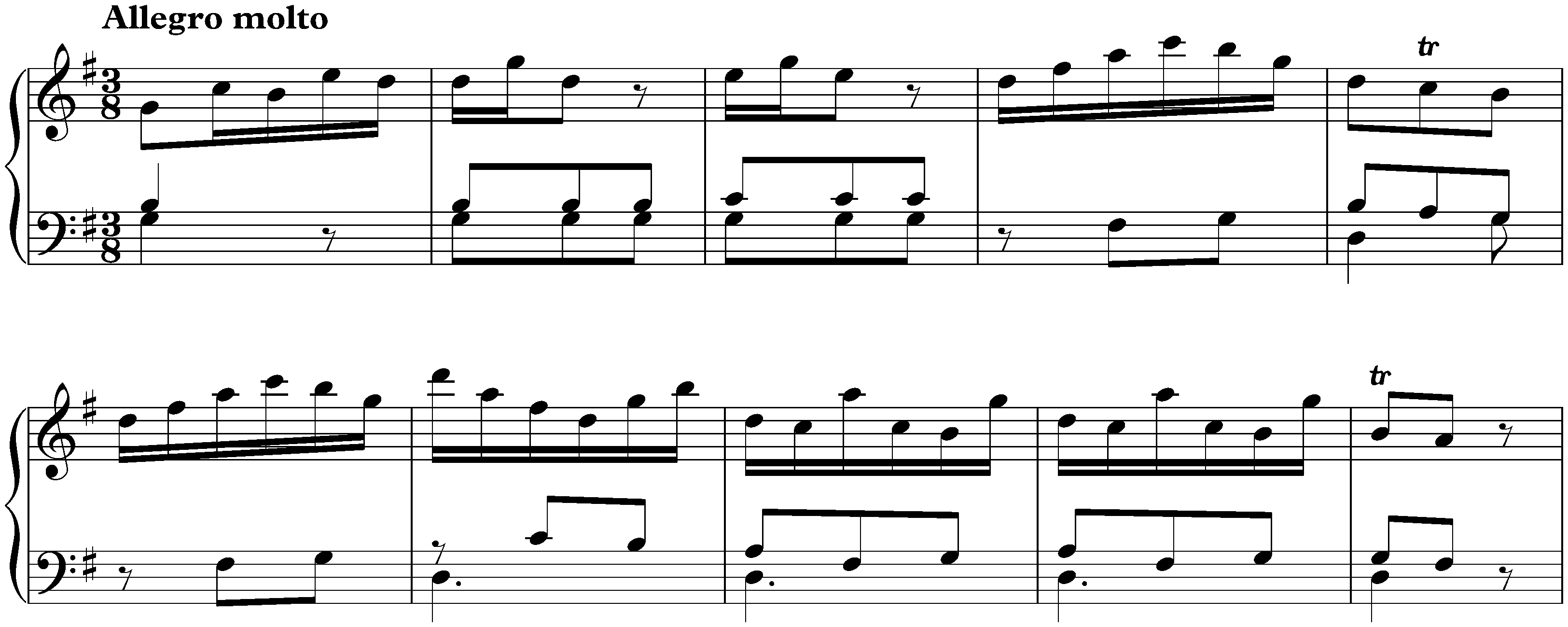 Sonata in G major, Hob. XVI:6; 4. Finale: Allegro molto