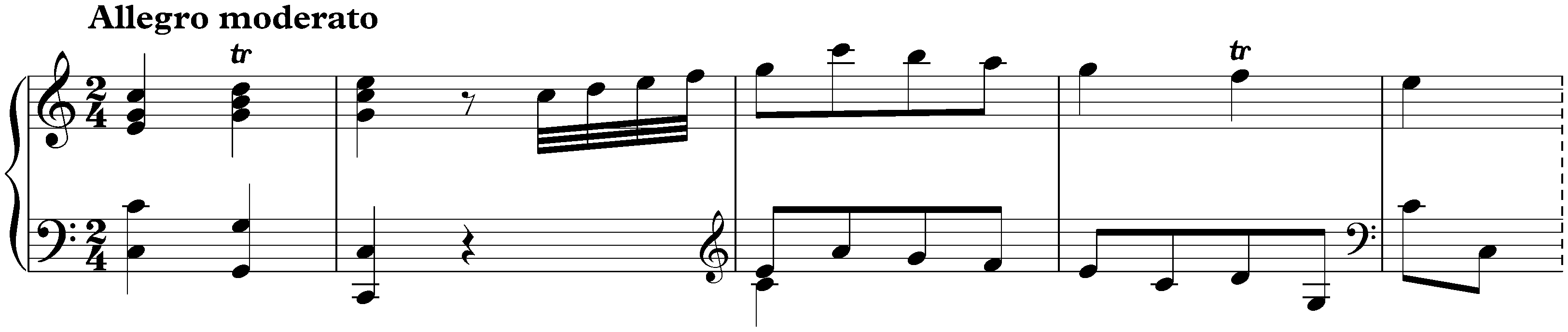 Sonata in C major, Hob. XVI:7; 1. Allegro moderato
