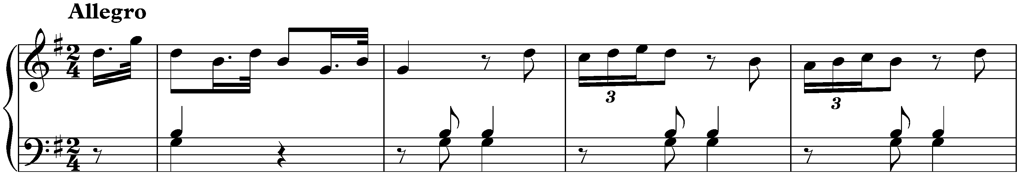 Sonata in G major, Hob. XVI:8; 1. Allegro