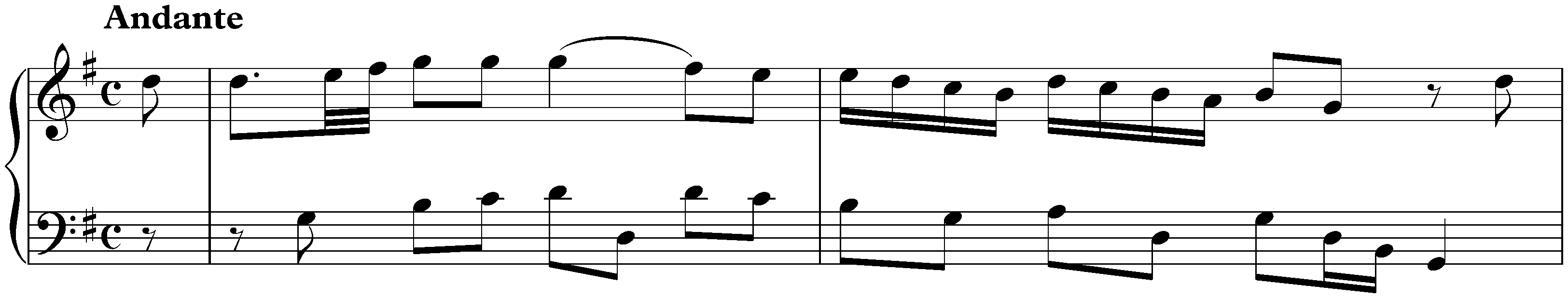 Sonata in G major, Hob. XVI:8; 3. Andante