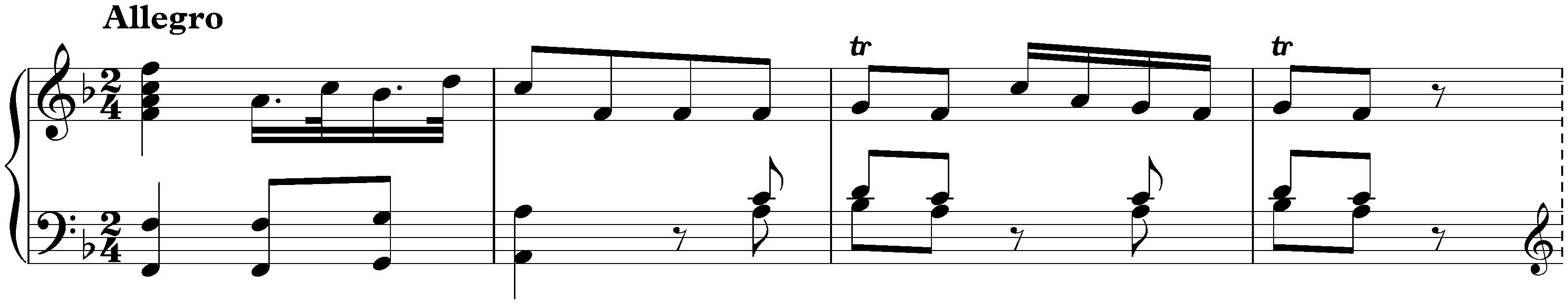 Sonata in F major, Hob. XVI:9; 1. Allegro