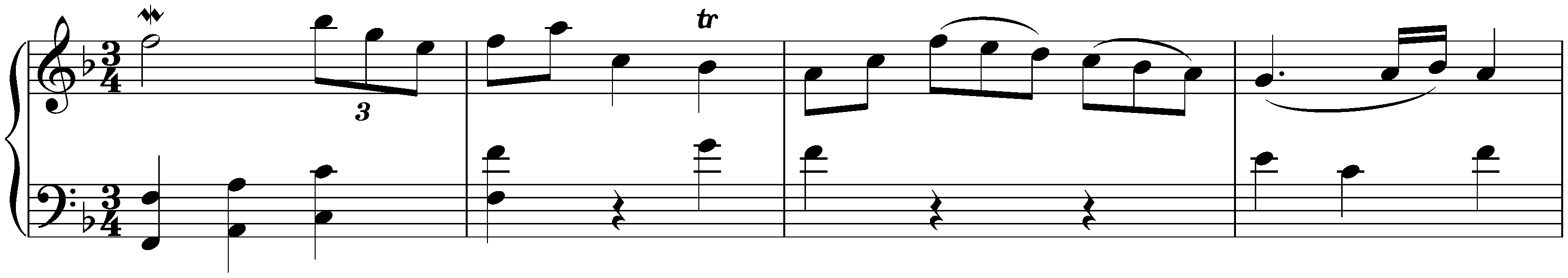 Sonata in F major, Hob. XVI:9; 2. Menuet – Trio