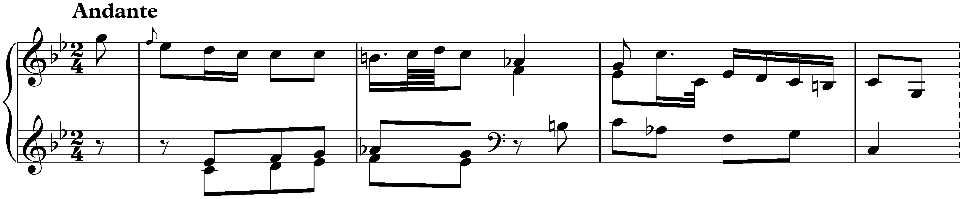 Sonata in E-flat major, Hob. XVI:Es2; 2. Andante