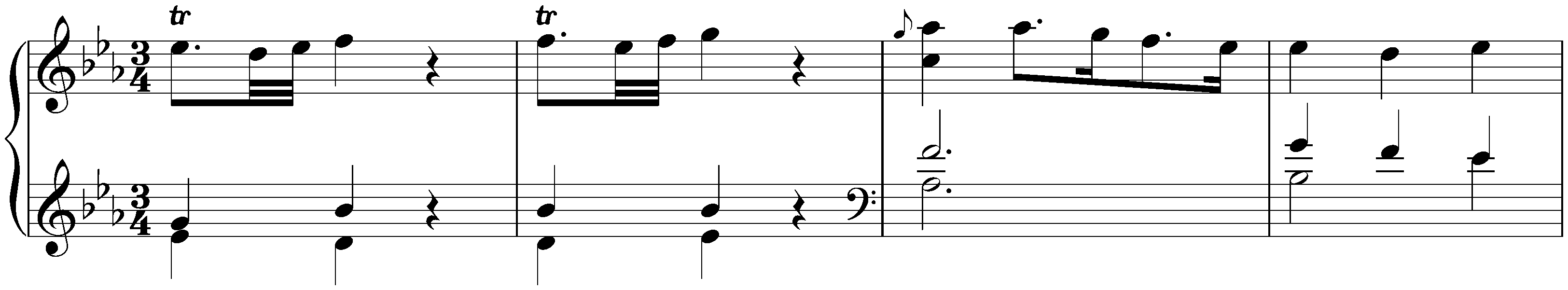 Sonata in E-flat major, Hob. XVI:Es2; 3. Menuetto – Trio