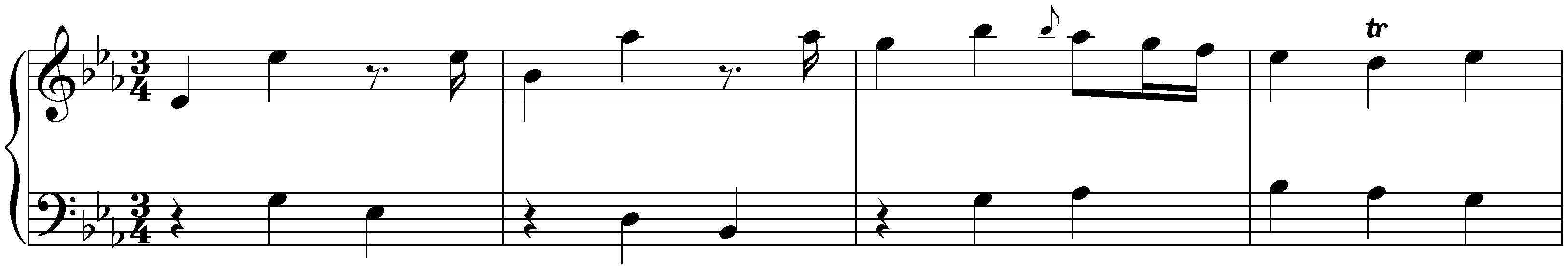 Sonata in E-flat major, Hob. XVI:Es3; 2. Menuetto – Trio