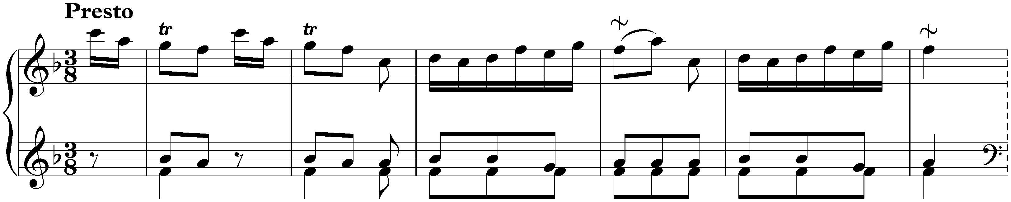 Sonata in F major, Hob. XVI:F3; 3. Finale: Presto