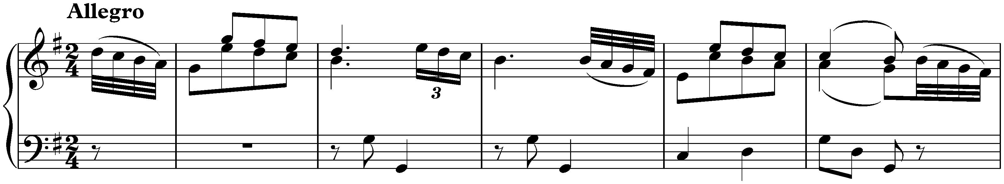 Sonata in G major, Hob. XVI:G1; 1. Allegro
