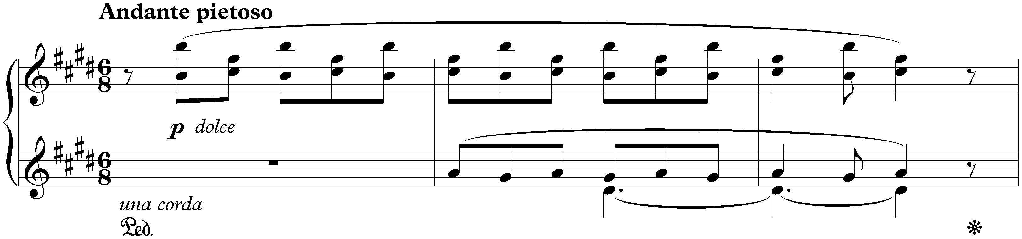Années de pèlerinage, Troisième année, S. 163; 1. Angelus! (Prière aux anges gardiens)