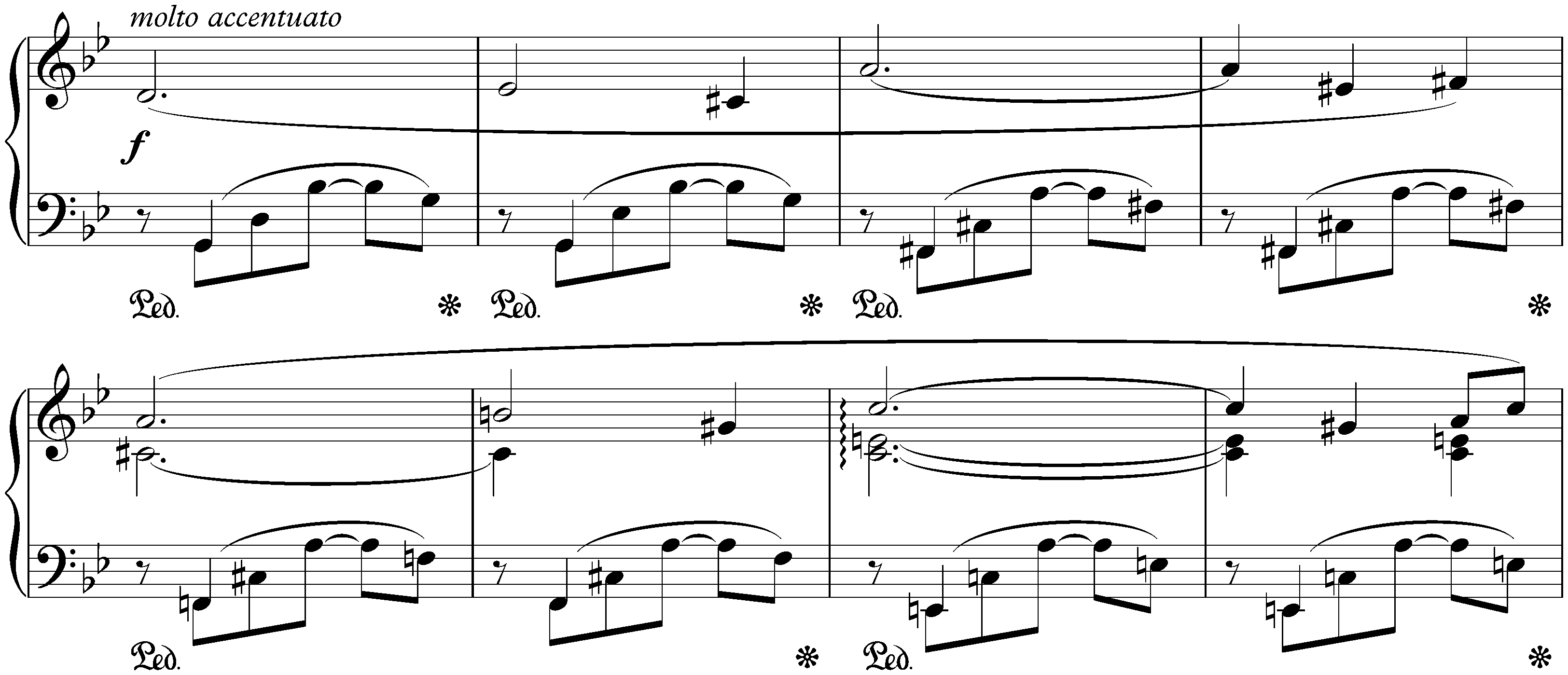 Années de pèlerinage, Troisième année, S. 163; 2. Aux cyprès de la Villa d’Este (Thrénodie I)