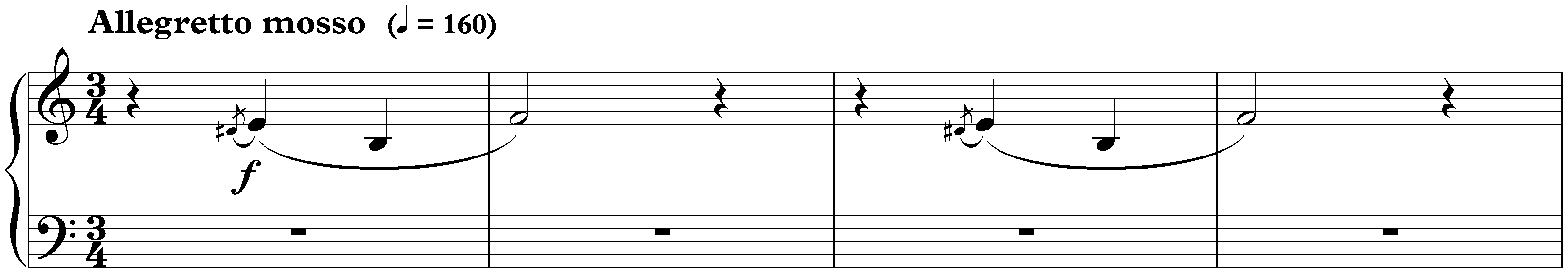 Bagatelle sans tonalité, S. 216a