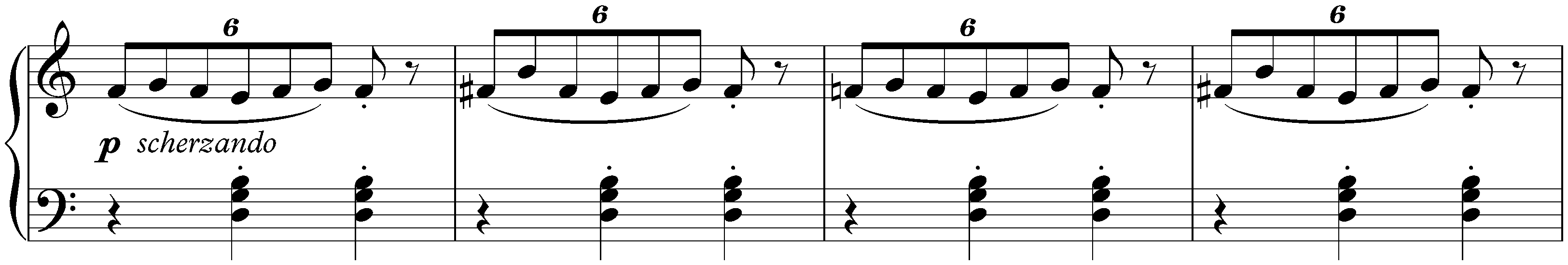 Bagatelle sans tonalité, S. 216a