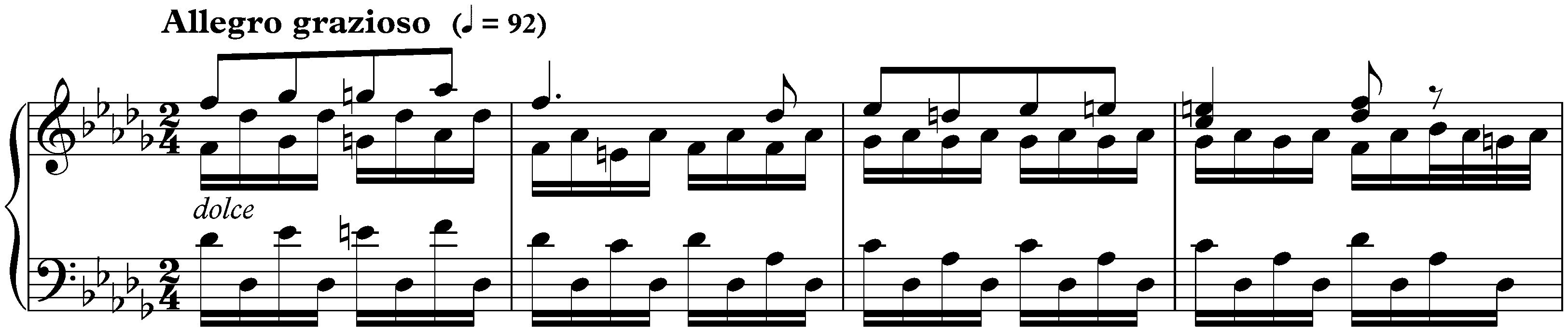 Douze Études, S. 136; 11. D-flat major