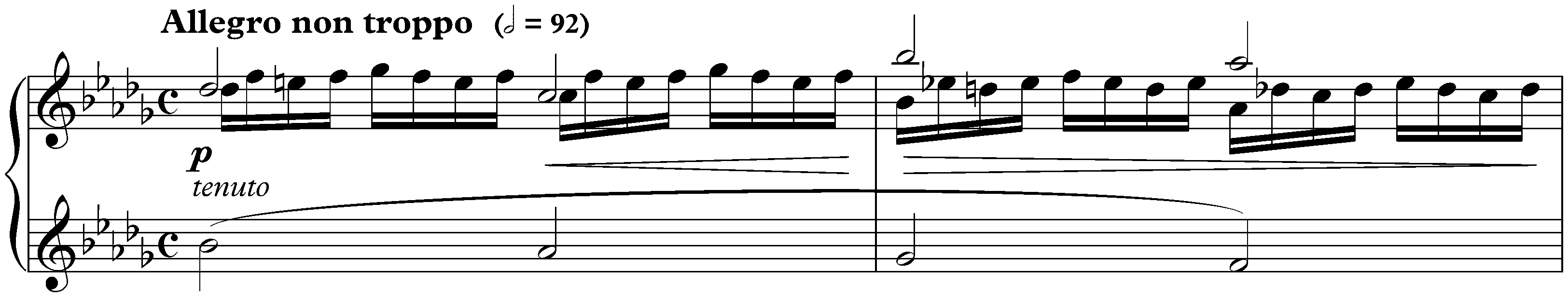 Douze Études, S. 136; 12. B-flat minor