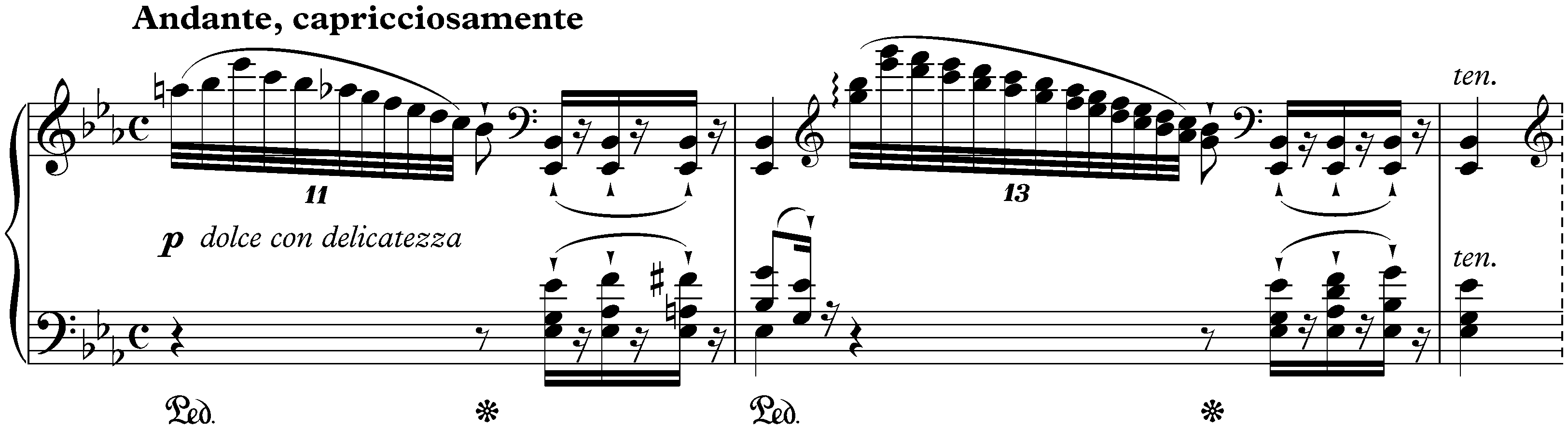 Six Études d’exécution transcendante d’après Paganini, S. 140; 2. E-flat major