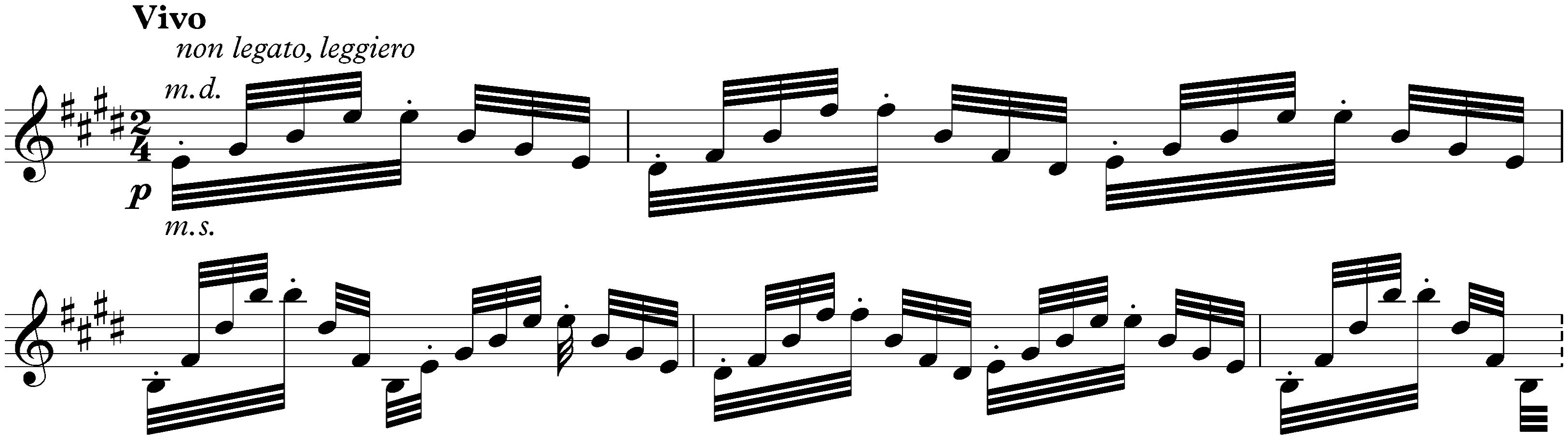 Six Grandes études de Paganini, S. 141; 4. E major