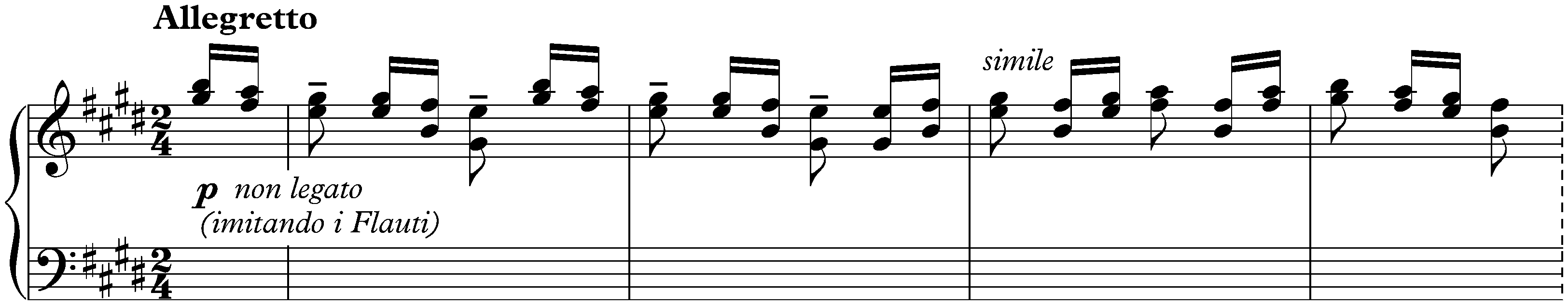 Six Grandes études de Paganini, S. 141; 5. E major