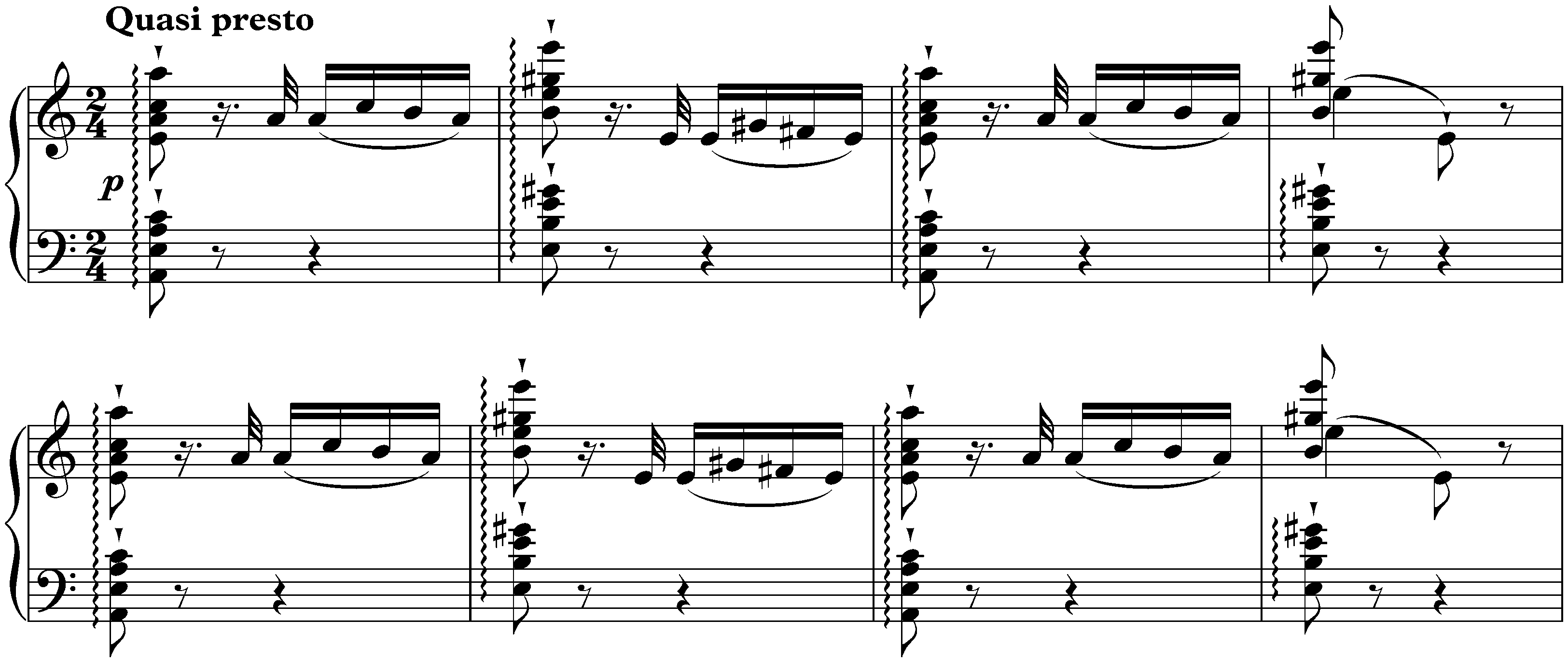 Six Grandes études de Paganini, S. 141; 6. A minor