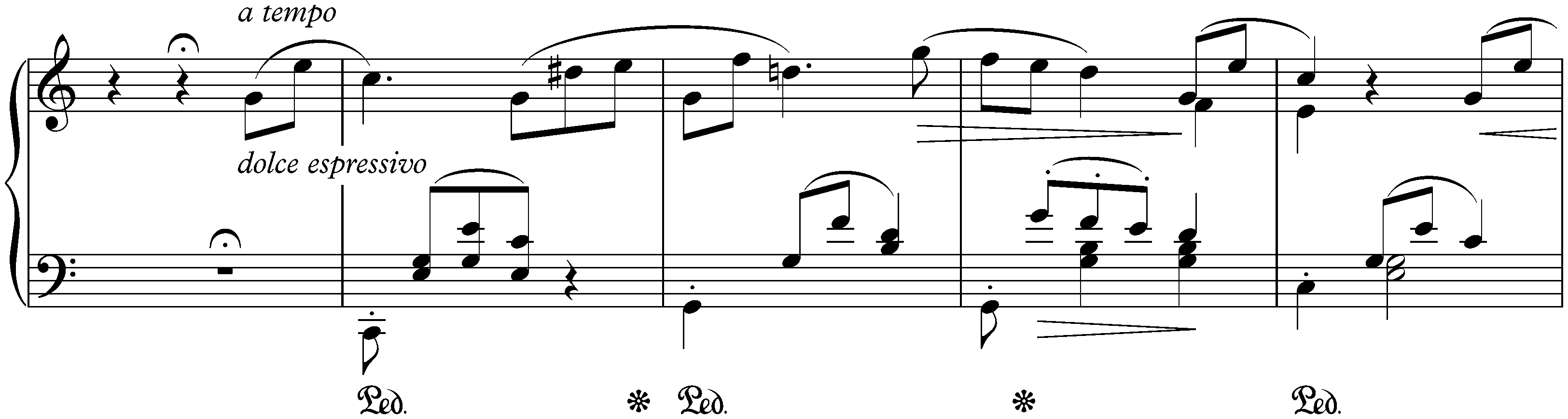 Trois Morceaux suisses, S. 156a; 2. Un Soir dans la montagne (Nocturne)