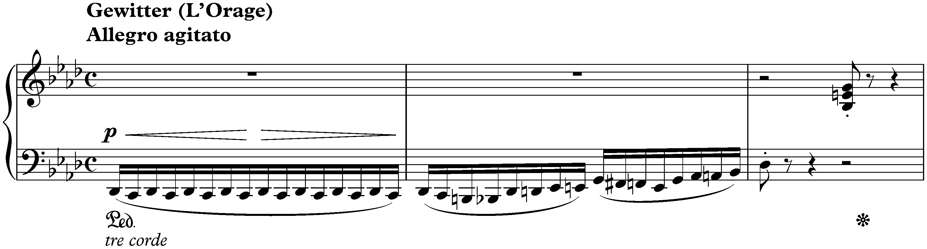 Trois Morceaux suisses, S. 156a; 2. Un Soir dans la montagne (Nocturne)