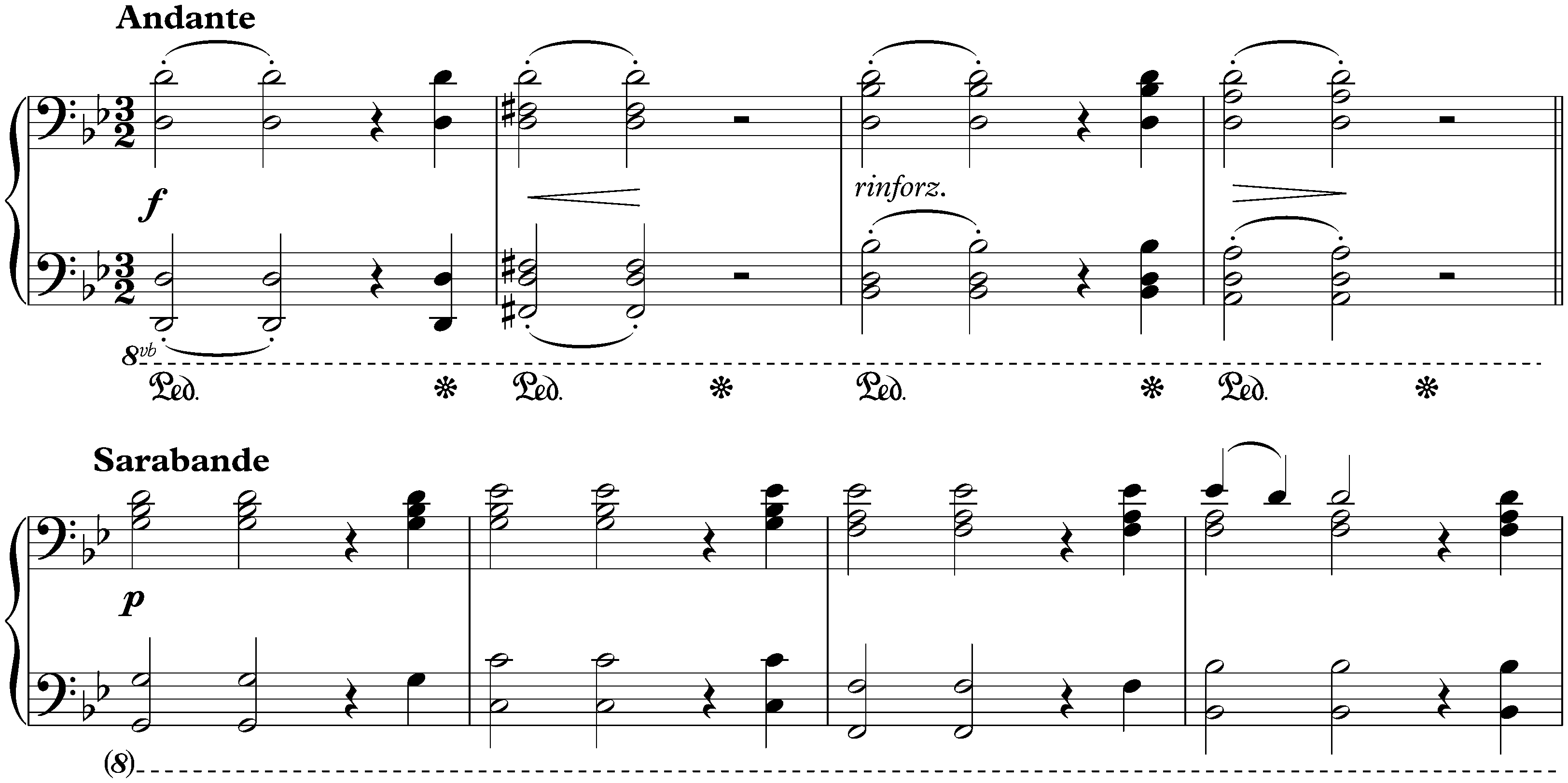 Sarabande und Chaconne aus dem Singspiel Almira, S. 181