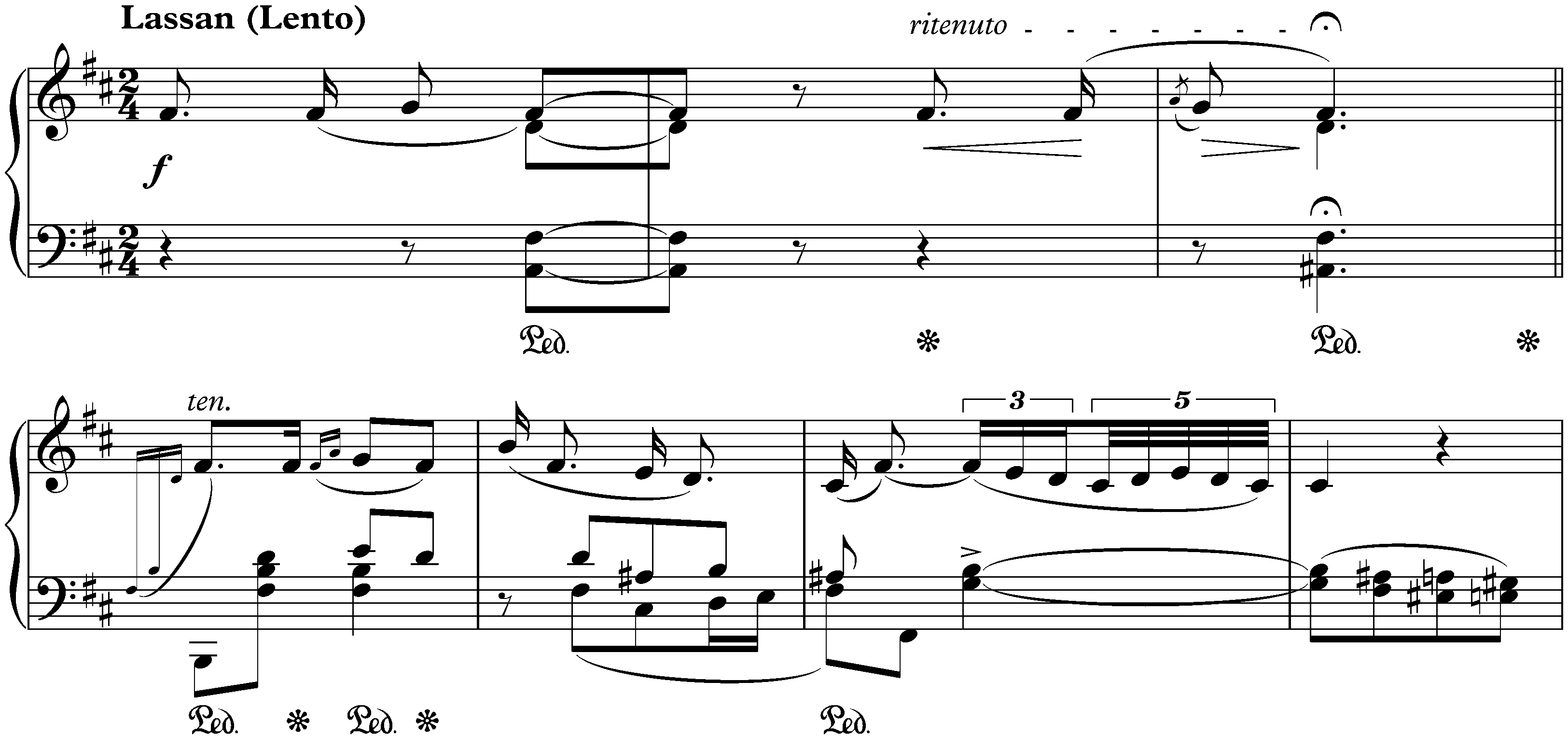 Fünf ungarische Volkslieder, S. 245; 1. D major