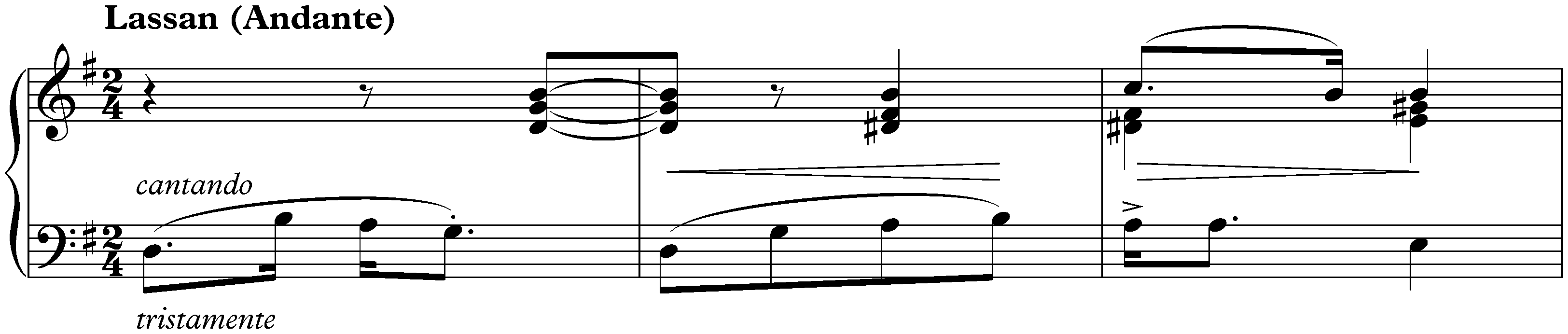 Fünf ungarische Volkslieder, S. 245; 3. G major