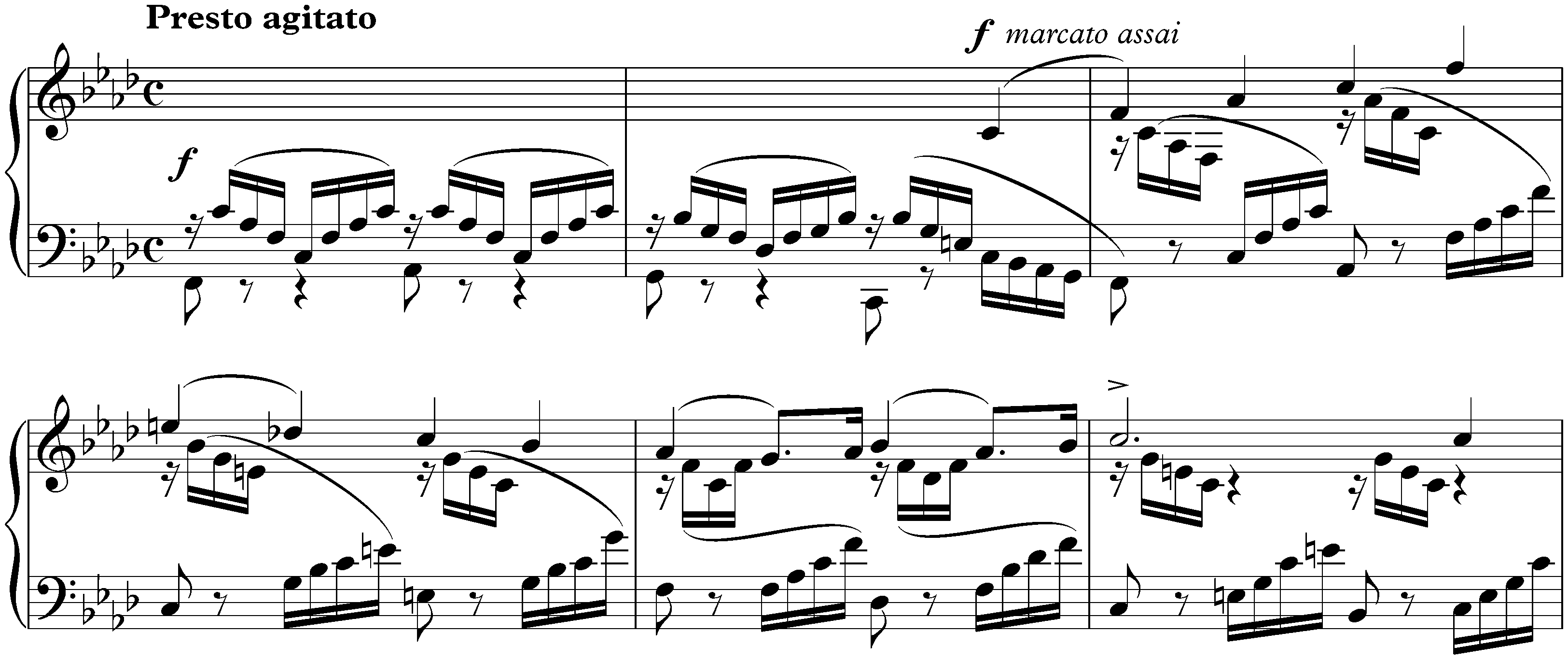 Etüde in F minor, MWV U 125