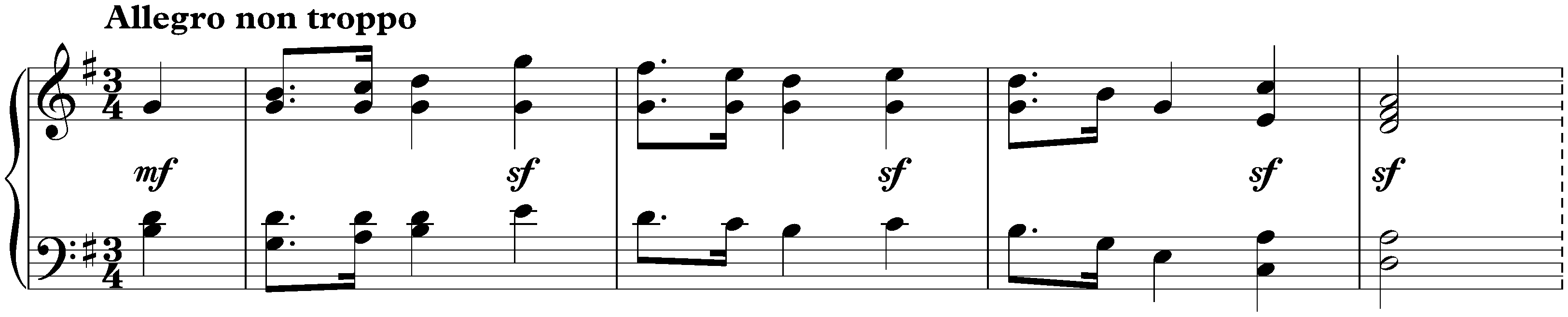 Kinderstücke, op. 72; 1. G major
