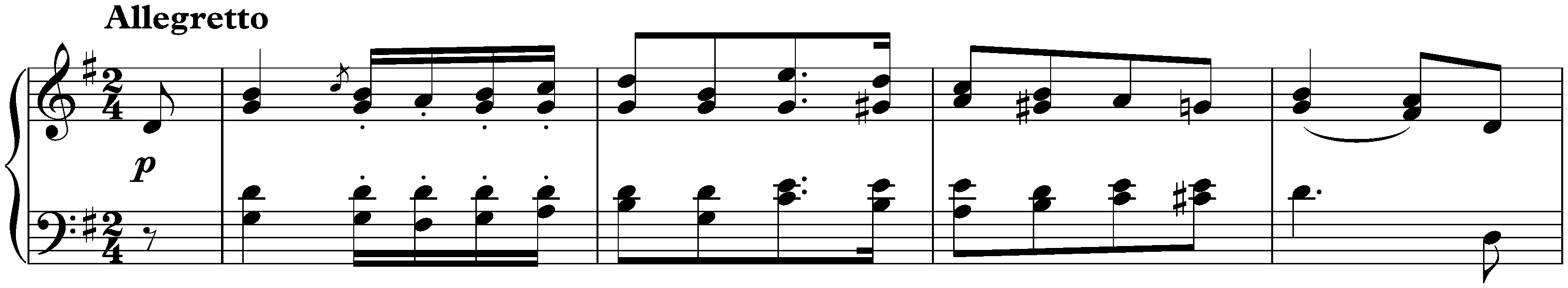 Kinderstücke, op. 72; 3. G major