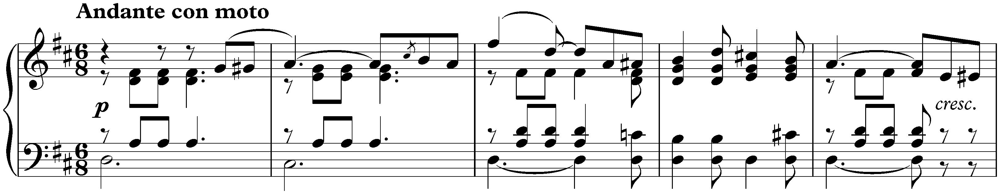Kinderstücke, op. 72; 4. D major