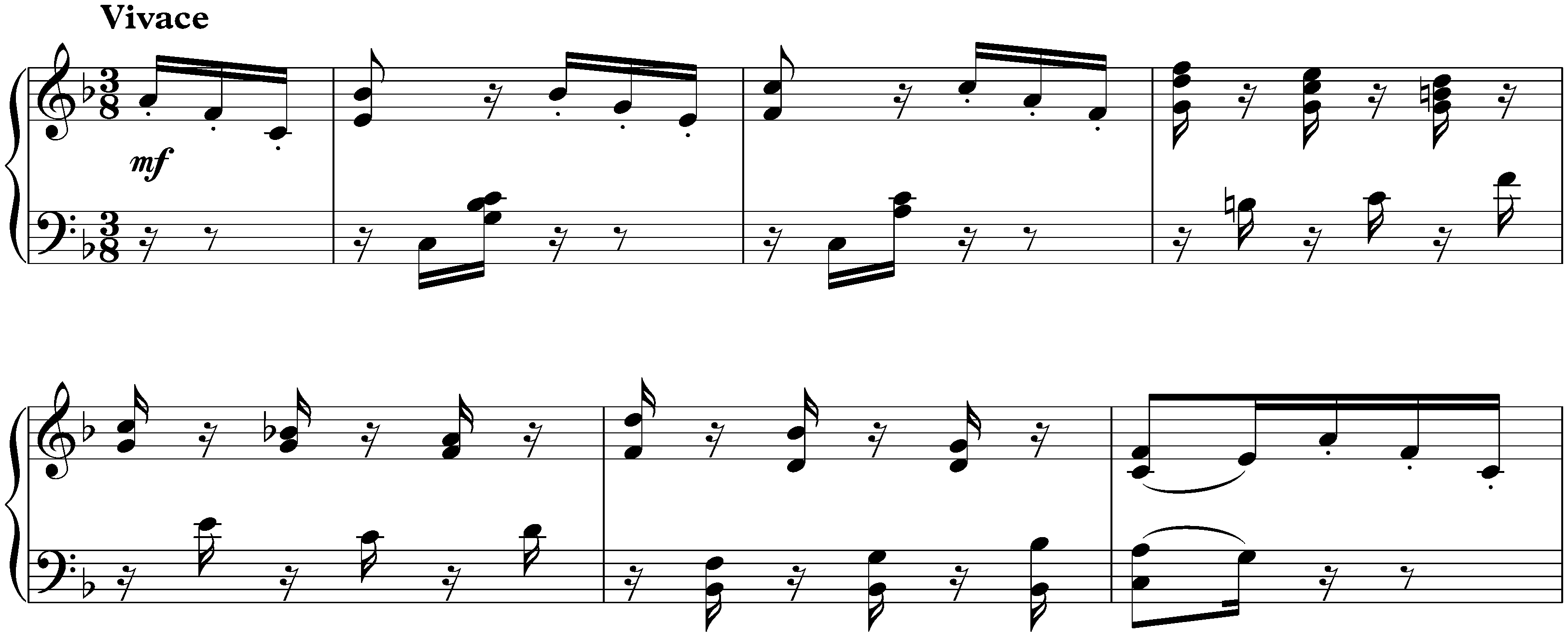 Kinderstücke, op. 72; 6. F major
