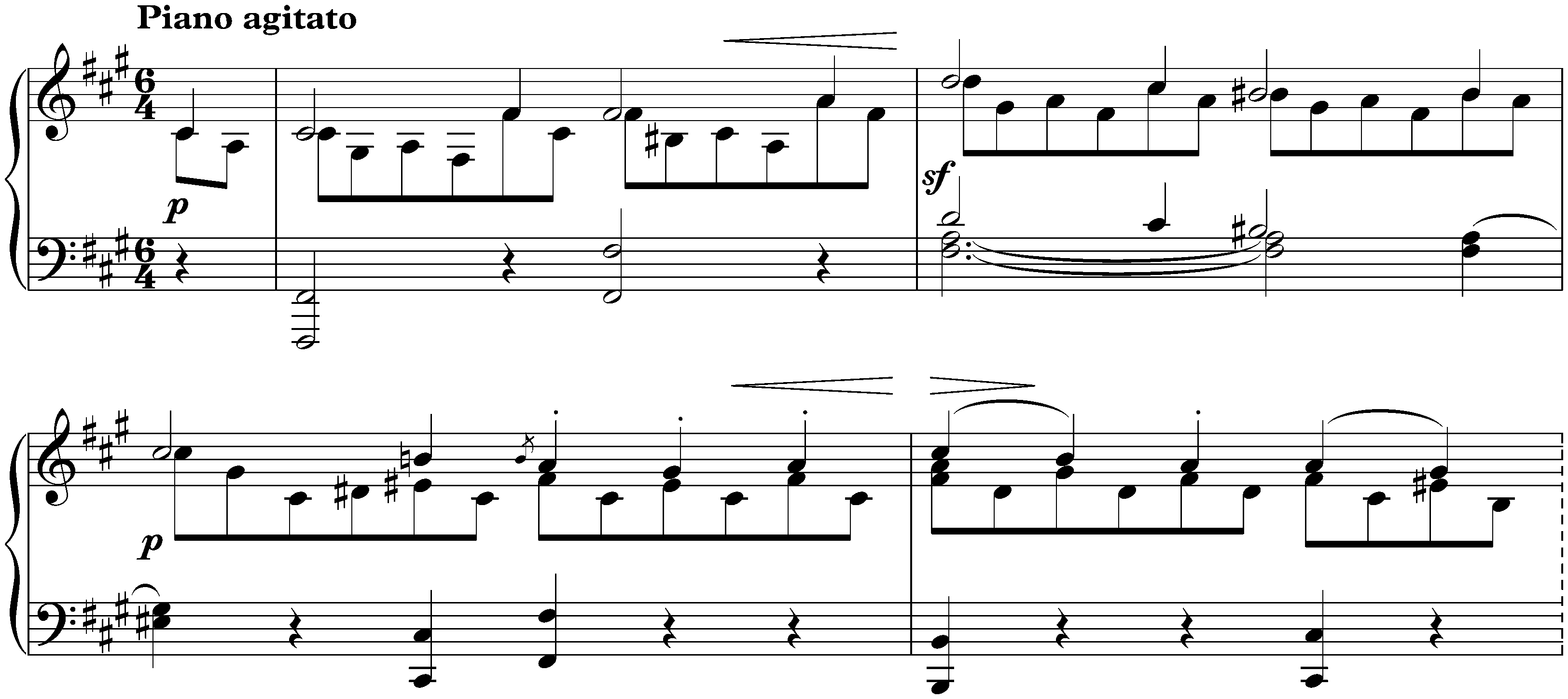 Lieder ohne Worte, Book 1, op. 19b; 5. F-sharp minor