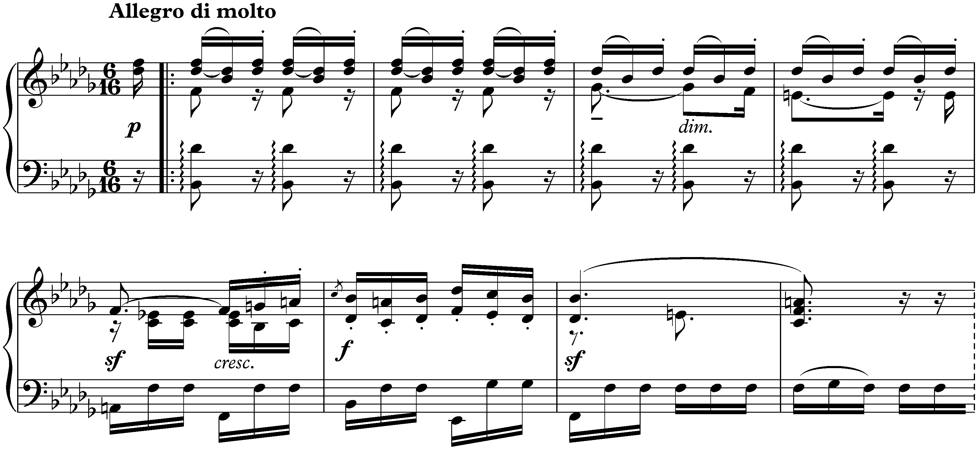 Lieder ohne Worte, Book 2, op. 30; 2. B-flat minor