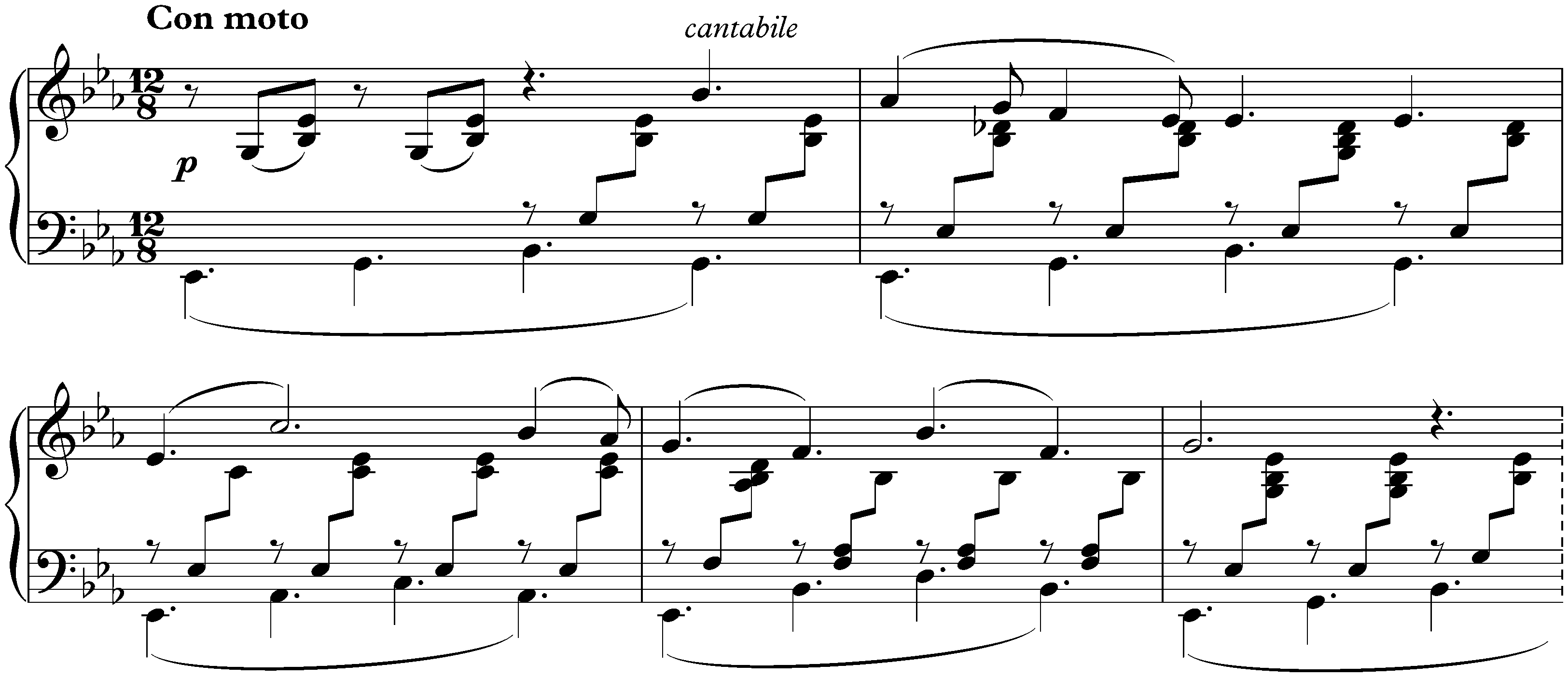 Lieder ohne Worte, Book 3, op. 38; 1. E-flat major