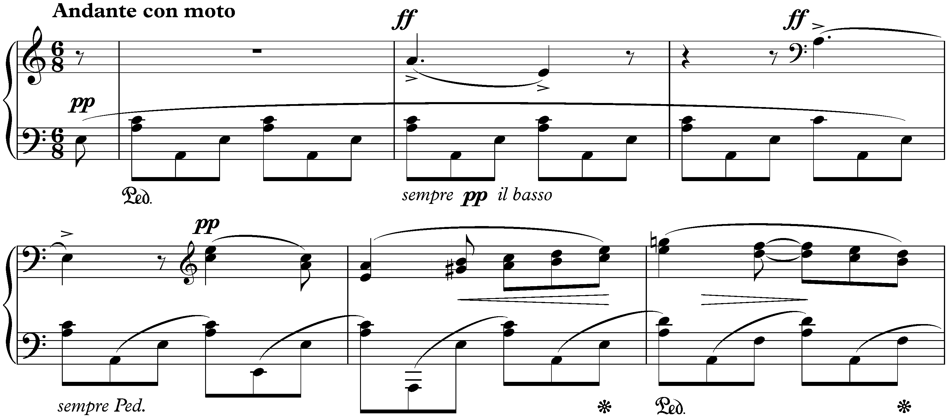 Lieder ohne Worte, Book 5, op. 62; 5. A minor (Venetianisches Gondellied)