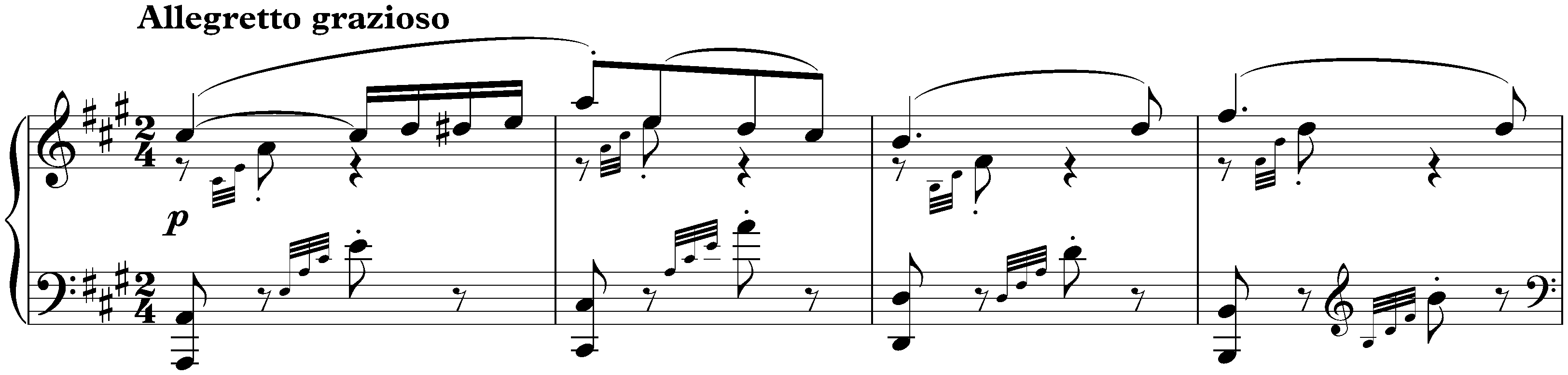 Lieder ohne Worte, Book 5, op. 62; 6. A major (Frühlingslied)