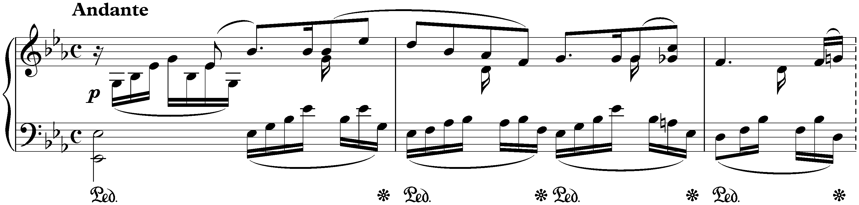 Lieder ohne Worte, Book 6, op. 67; 1. E-flat major