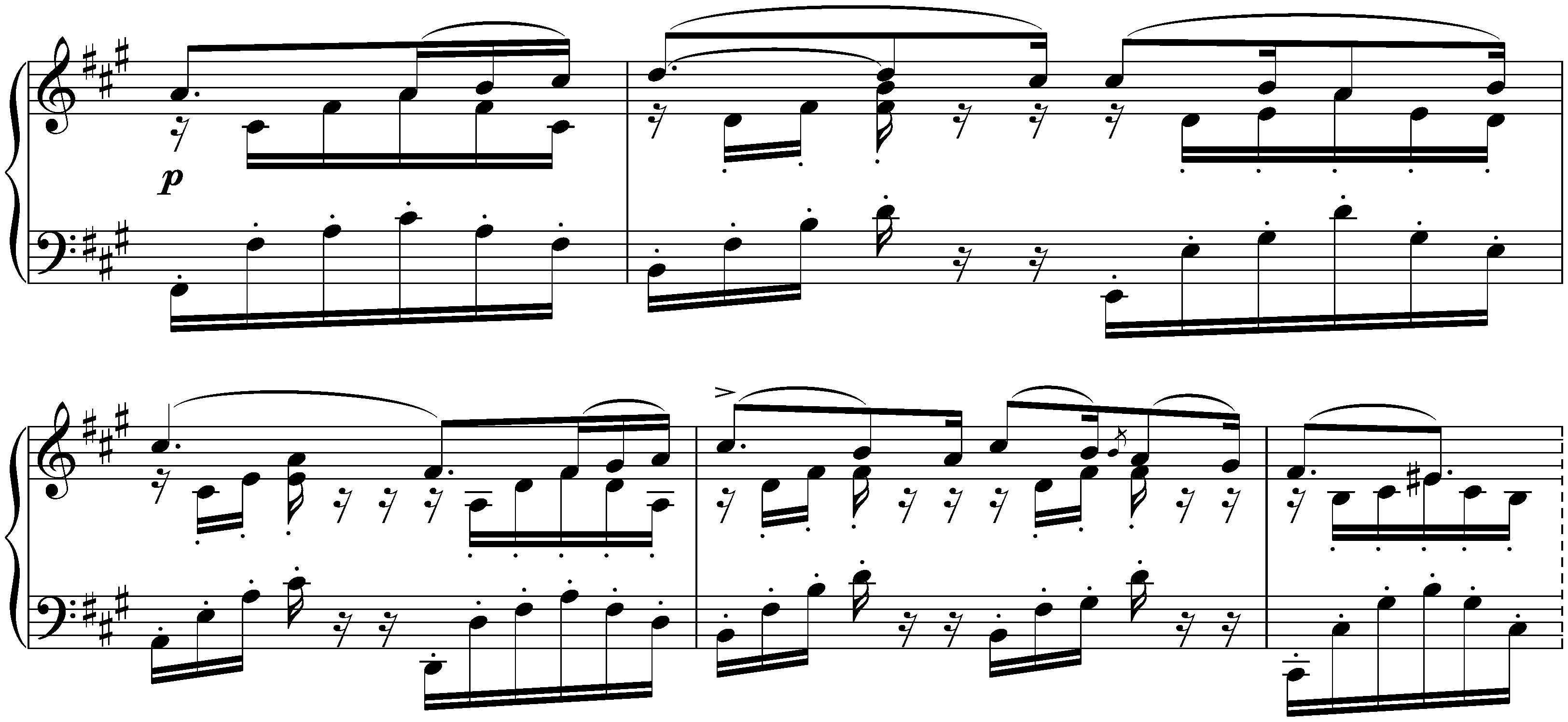 Lieder ohne Worte, Book 6, op. 67; 2. F-sharp minor