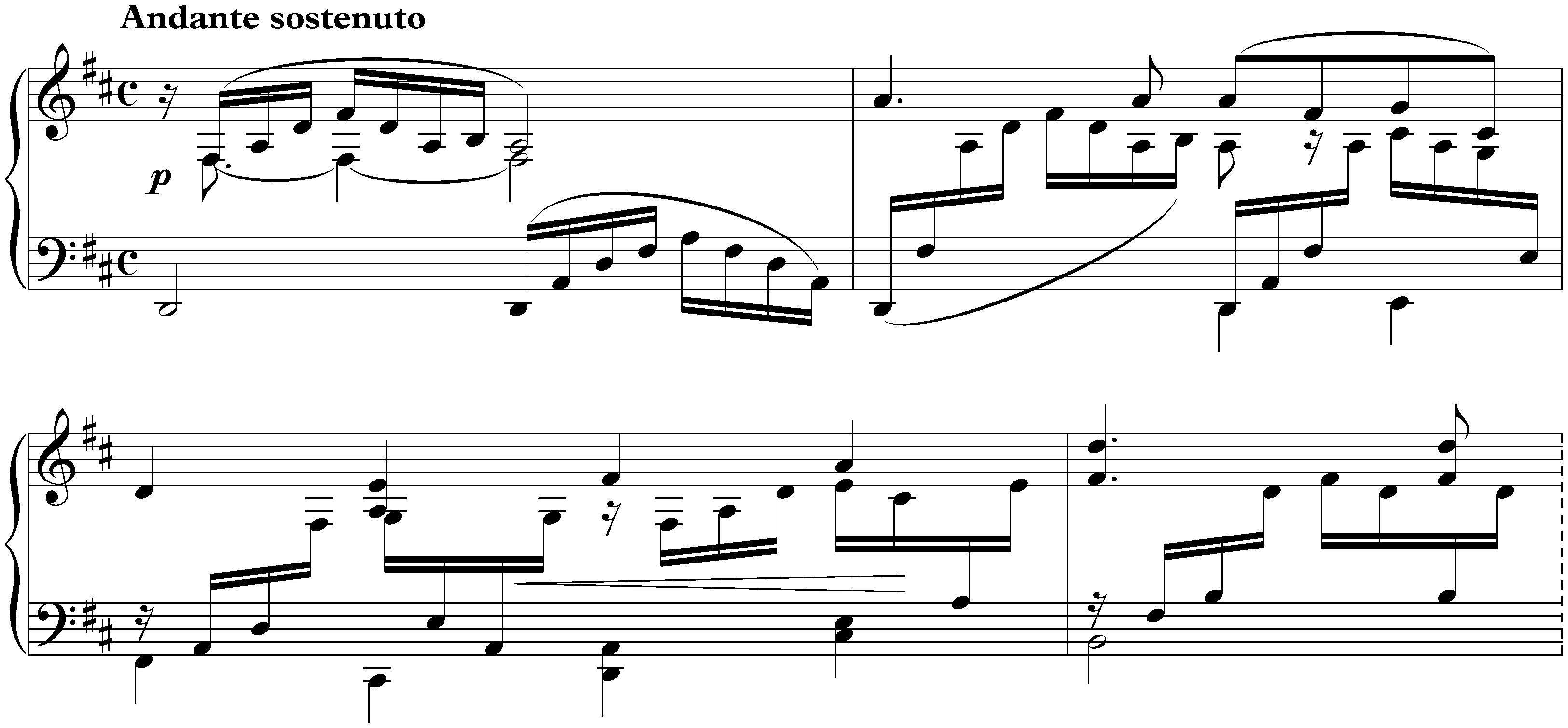 Lieder ohne Worte, Book 7, op. 85; 4. D major