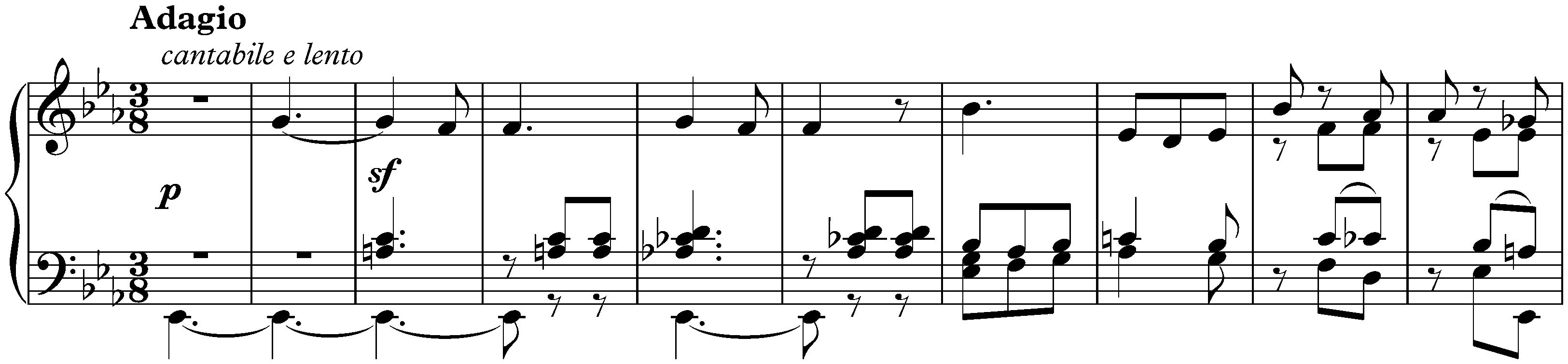 Sonata in G minor, op. 105; 2. Adagio