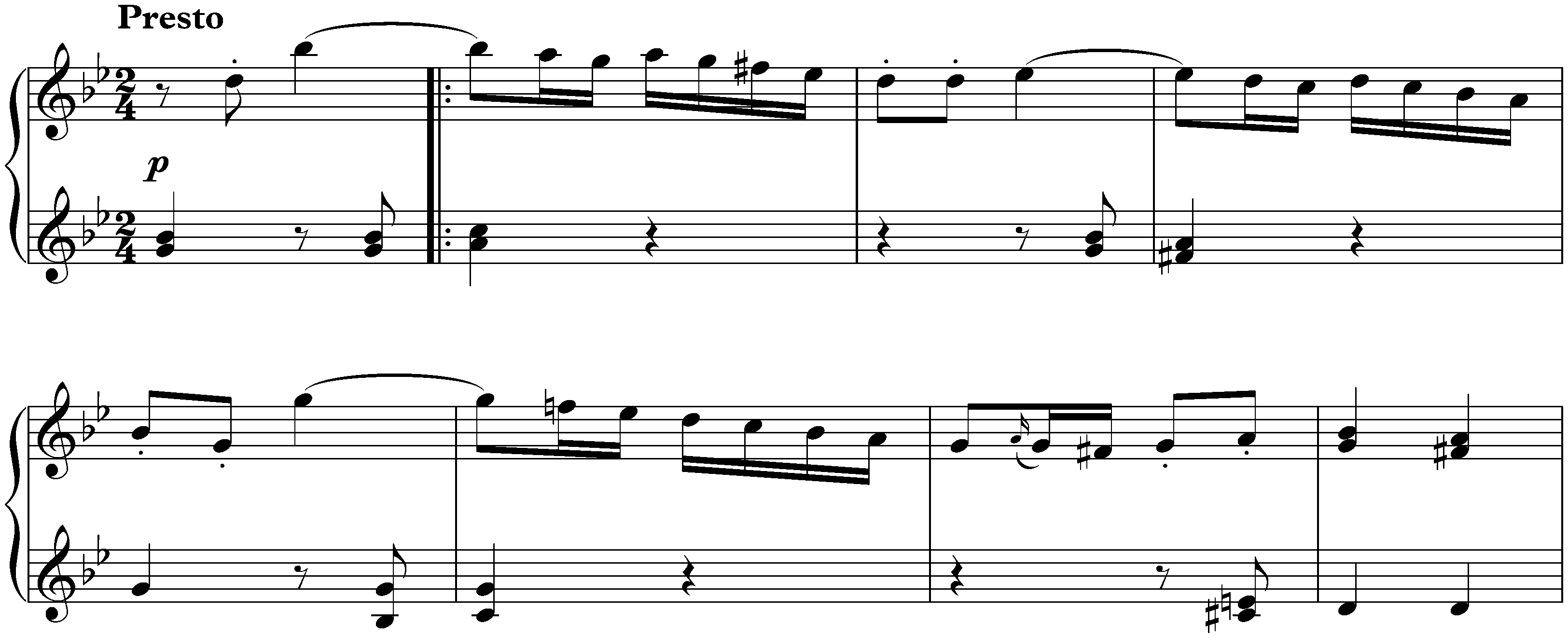 Sonata in G minor, op. 105; 3. Presto