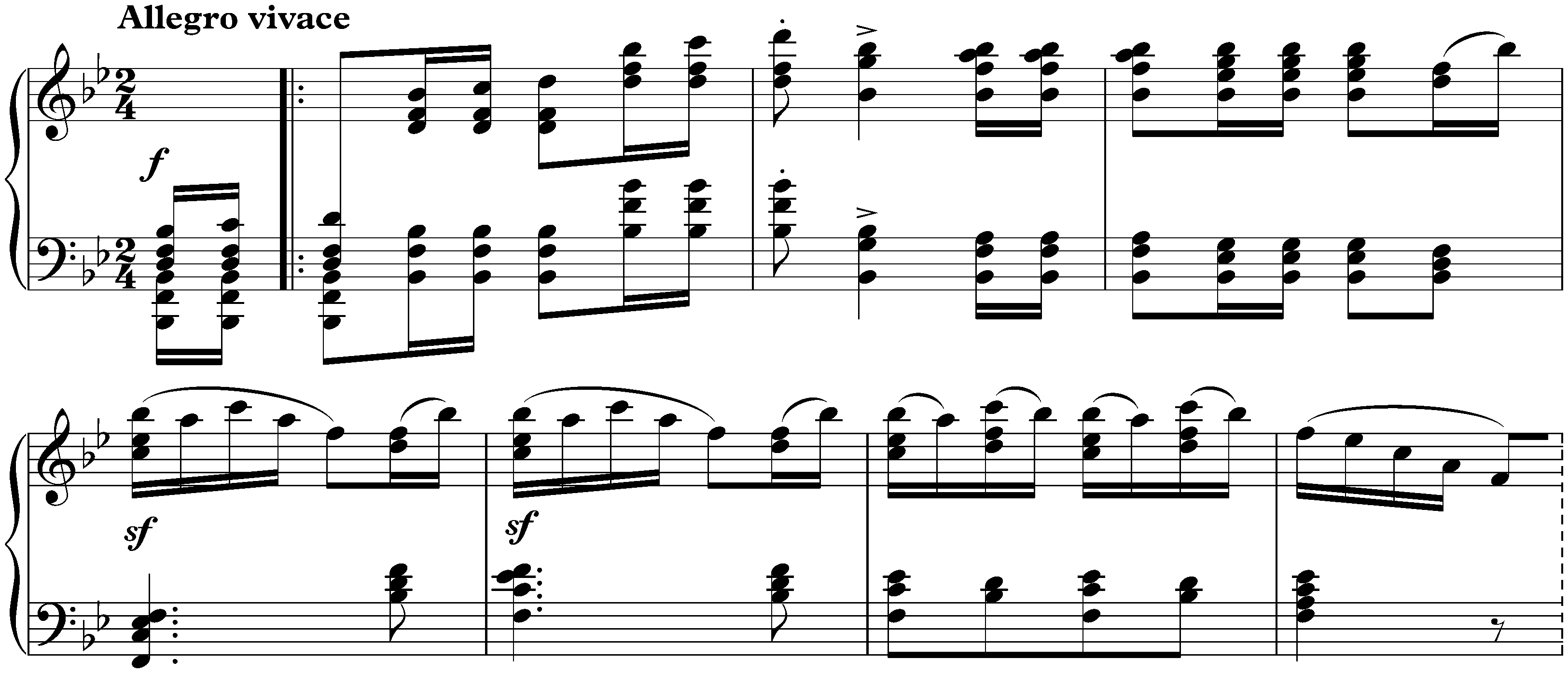 Sonata in B-flat major, op. 106; 1. Allegro vivace