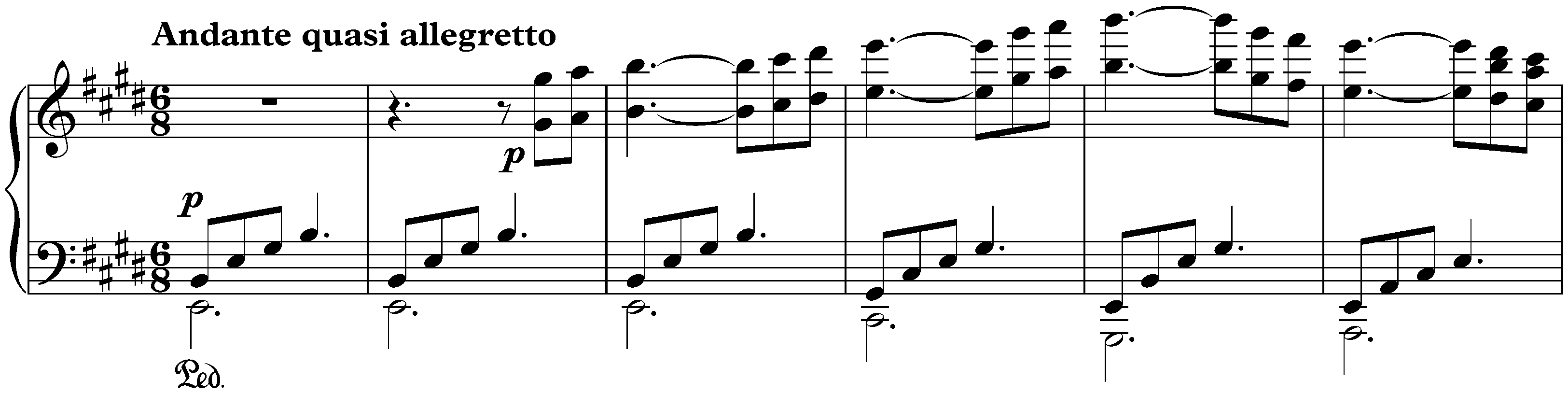Sonata in B-flat major, op. 106; 3. Andante quasi allegretto