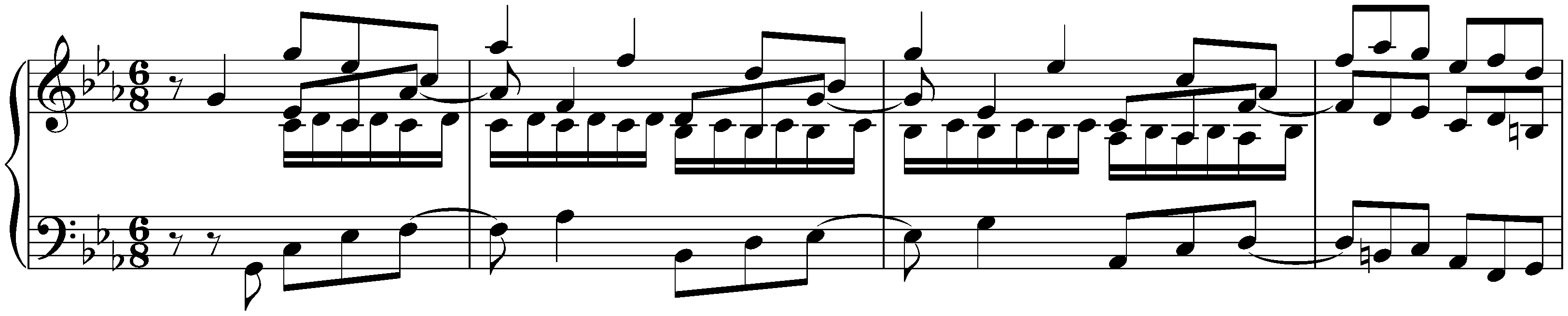Two contrapuntal Sketches; 1. E-flat major