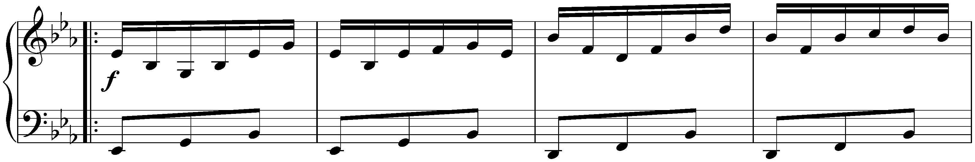 Six deutsche Tänze, KV 509; 3. E-flat major