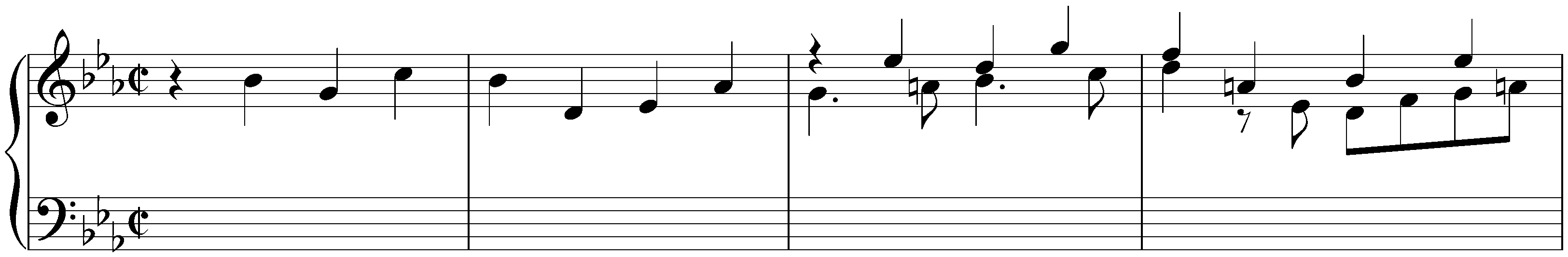 Two Fugues in E-flat major; 1. E-flat major