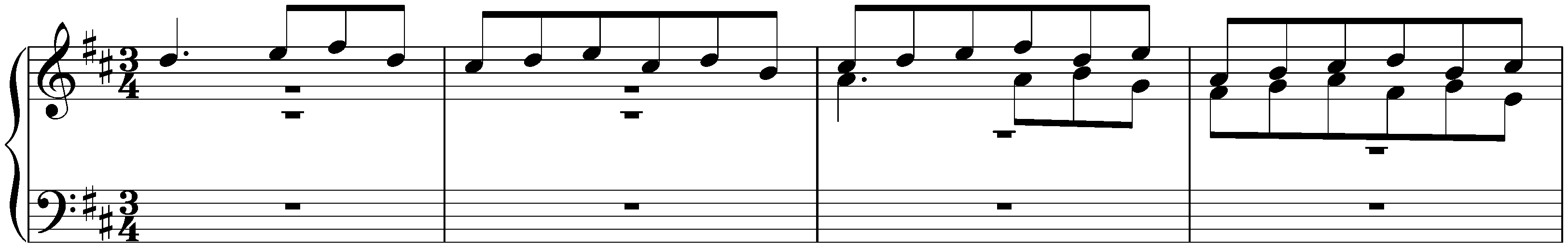 Two little Fugues (Versets), KV 154a/Anh. A 61–62; 2. D major
